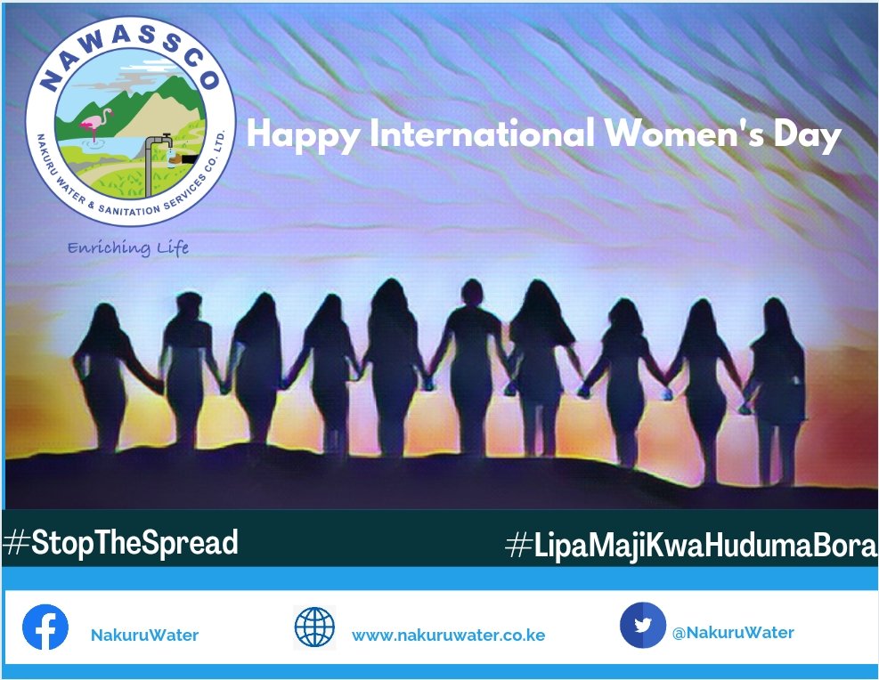 Happy International Women's Day. We celebrate all women in our planet. You Rock!
#WaterWomenKenya #SanitationWomenKenya
#WomensDay2021
#WomenLeaders 
#EnrichingLife