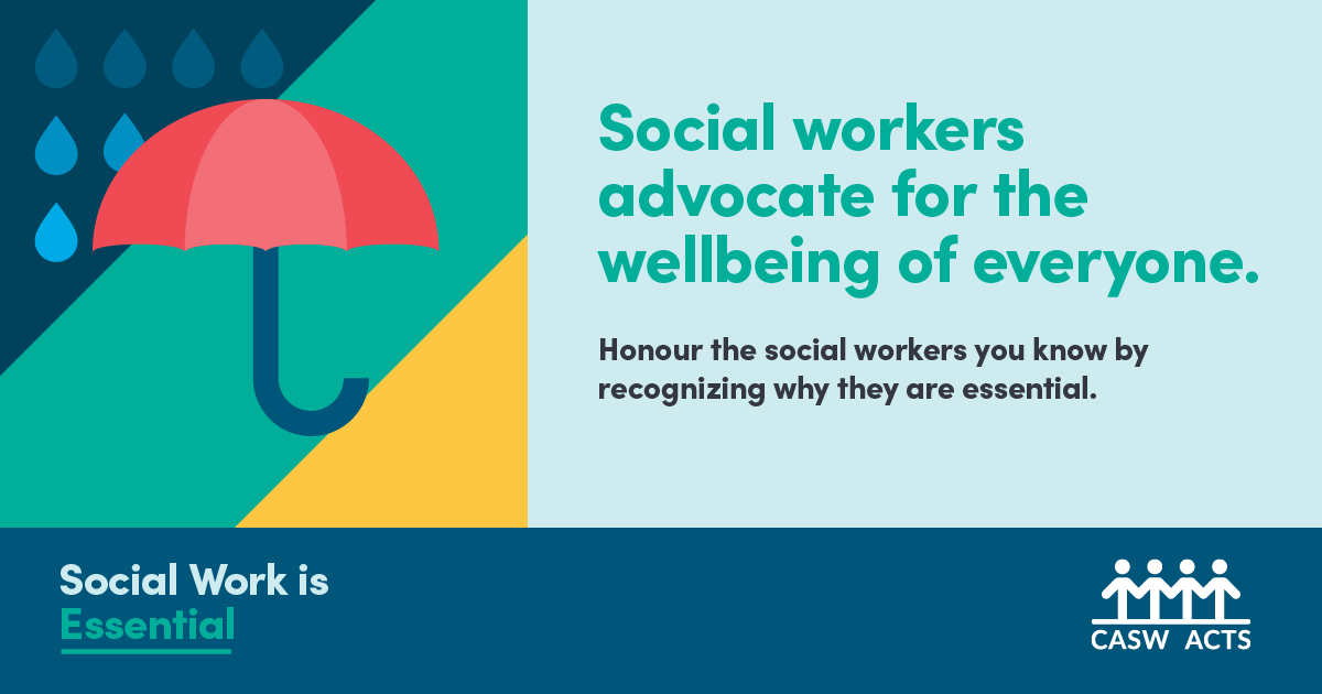 Social workers support our communities. We need to make sure we support our social workers, too. ❤️   Share this post to share the love. #NationalSocialWorkMonth #NSWM2021 #SocialWorkIsEssential