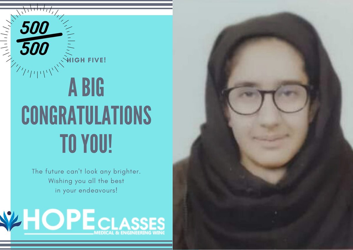 HopeClasses's tweet photo. Congratulations!! #womenpower #hopeclasses  #jkboseresults https://t.co/2RstFyg5R2