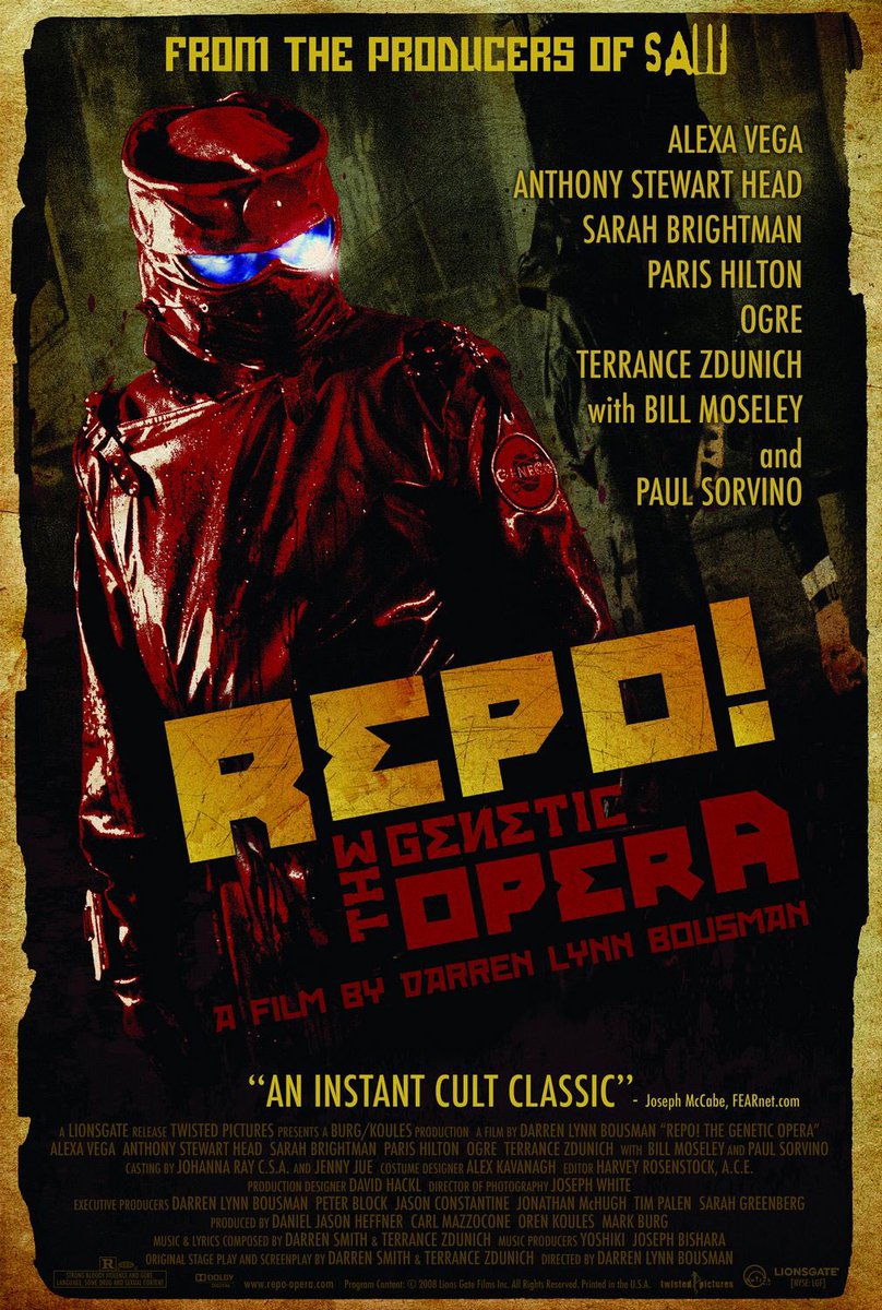 latenightrevel's tweet photo. Repo! The Genetic Opera streaming now! Link in bio! #repothegeneticopera #parishilton #streamingnow #skinnypuppy #loveandrockets #streaminglive #musicalmarathon #musicals #watchparty #watchnow #watchwithme #Watching #twitchtv #twitchtvstreamer #twitchaffiliate #twitchgirls #movie https://t.co/jy6BfcNQke