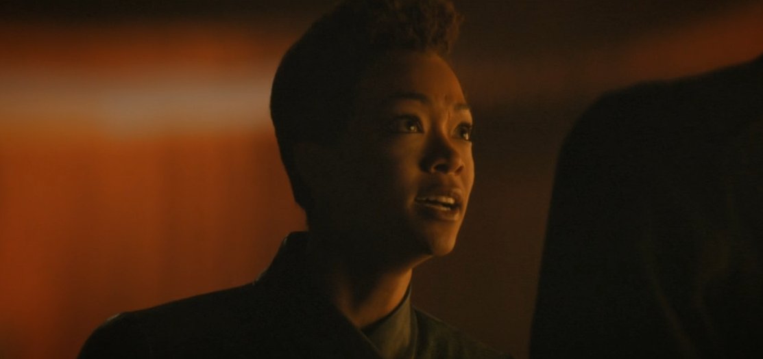 CaptainPikeachu's tweet photo. This scene.

The performances by Liam, Arista, Sonequa, and Ethan.

Absolute perfection.

We were blessed.

#StarTrekDiscovery 
#IfMemoryServes https://t.co/DbrvBsPFSt