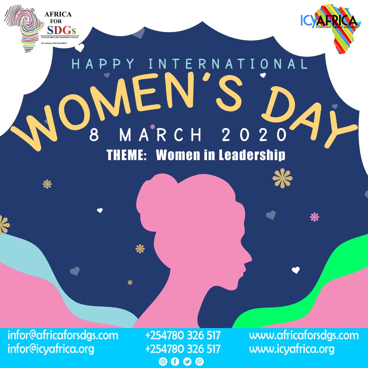 From AFRICA FOR SDGs to all women. Happy international women's Day. #internationalwomensday2021 #Women4Freedom #March8th #ChooseToChallenge