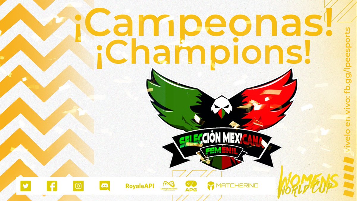 #WWC • Campeonas 

Las Mexicanas se llevan un título más a su vitrina ganando a las colombianas fue una excelente temporada se van top 1 en fase regular y top 1 en Playoff.

Felicidades México ¡Enhorabuena!
