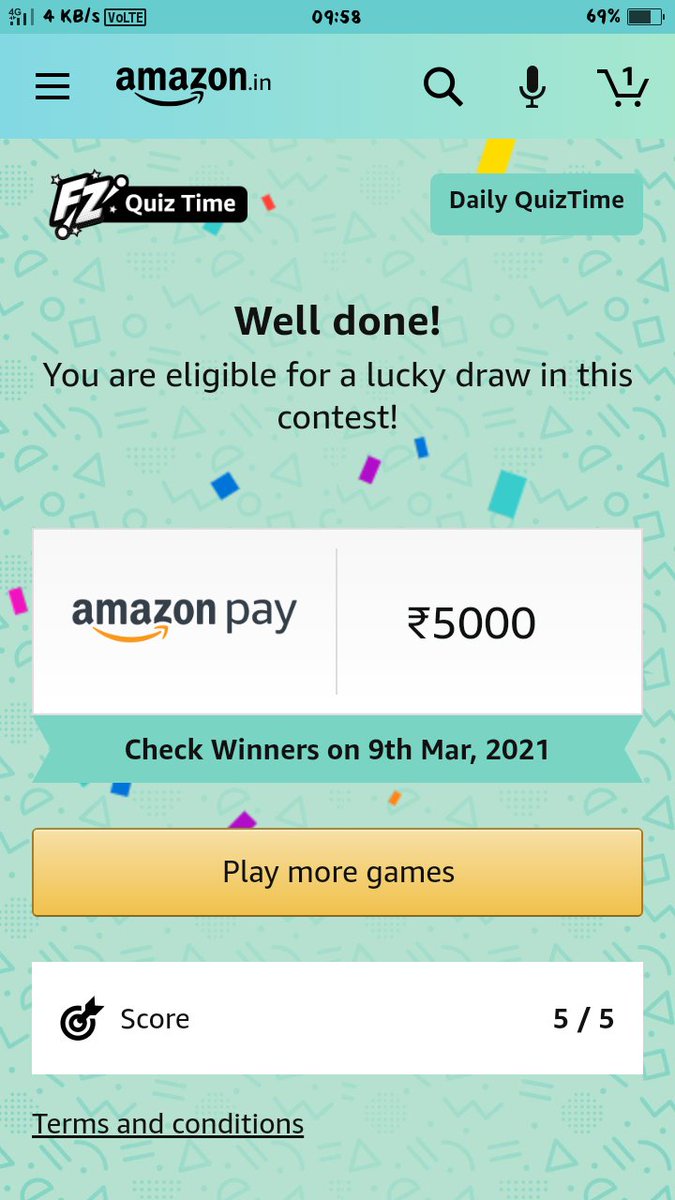 AnjaliRela's tweet image. #Amazon #AmazonQuizAnswer