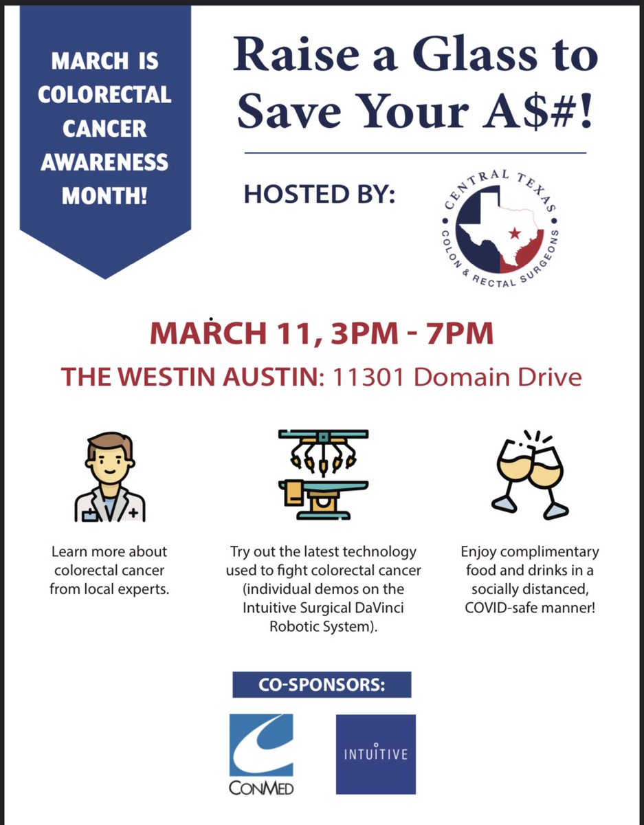 #ColonCancer #ctcrs   See you Thursday!