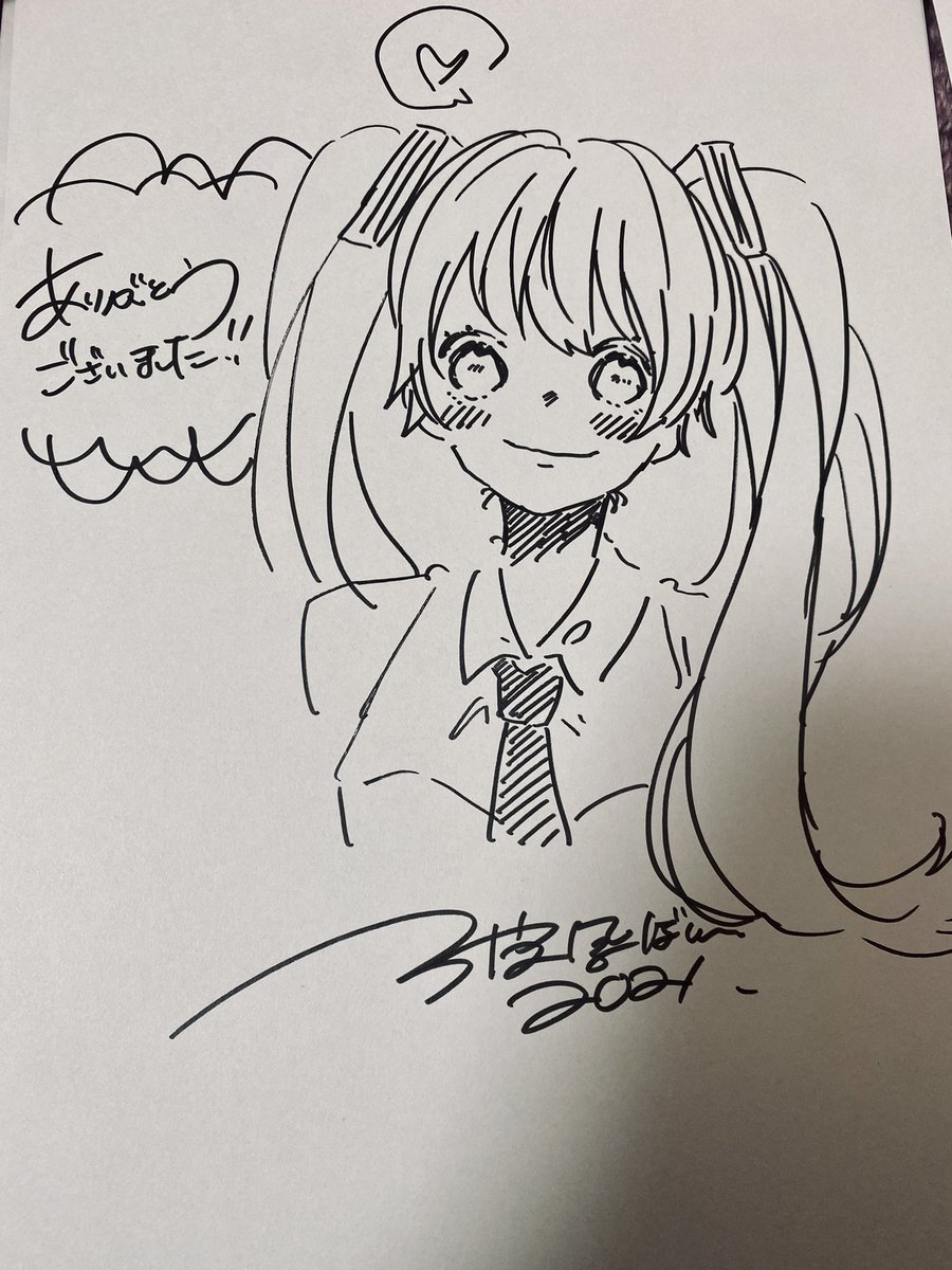 一発描きミク!それぞれBOOTHにこんな感じで落書きしてました〜?
割合的にちびミクが多かったかも 