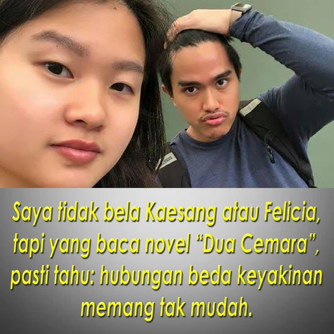 Cinta beda keyakinan memang tak mudah, kisah mirip Kaesang dan Felicia dapat dibaca di novel "Dua Cemara" ~&gt; cabaca.id/#/user/JPSUNU/…

#kaesang #felicia #novel #jpsunu #puisi #sabdaliar