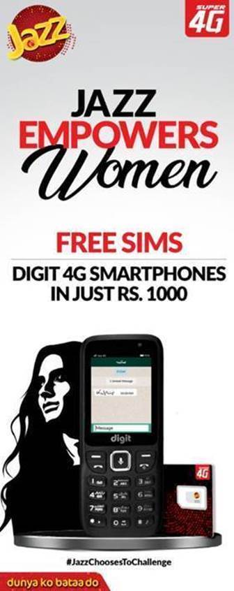 mtariq868's tweet photo. @jazzpk being the digital leader of Pakistan takes another step towards women empowerment. #Digit4G classic handset being offered at a discounted price of Rs1000/- only.
#JazzChoosesToChallenge #Jazzsuper4G #dunyakobataado
#JazzCares #womensday2021 https://t.co/XAbxu49uQU