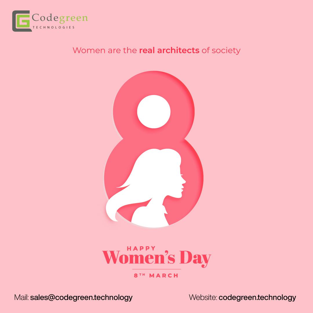 codegreentechno's tweet image. Women are the real architects of society.
HAPPY WOMEN'S DAY
#HappyWomensDay #womensday2021 #womensdayspecial #march82021