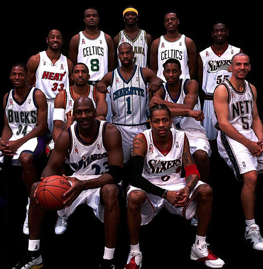 HilltopNBA's tweet image. I miss when NBA players would wear their own jerseys in the all-star game.