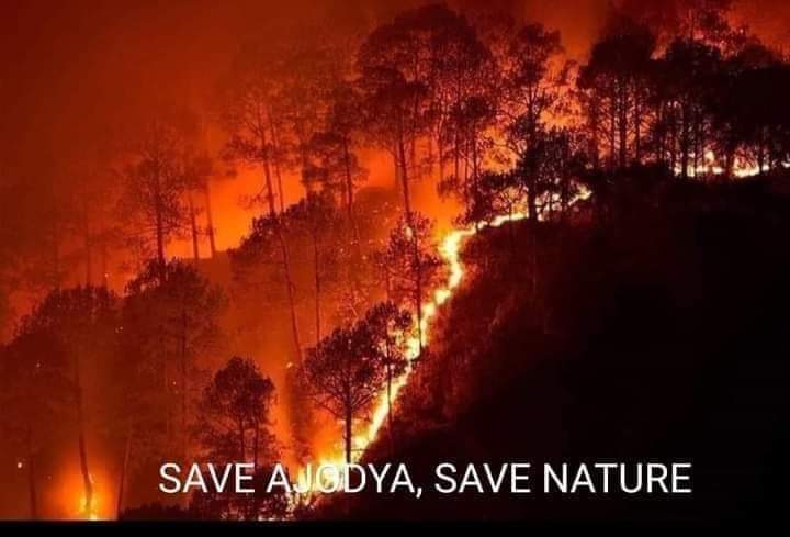 arnab_speak's tweet photo. Ajodhya Hills of West Bengal is burning. No media coverage on this topic,bcz media house also known that money is in politics. @jdhankhar1 @MamataOfficial
@HomeBengal @abpanandatv @BanglaRepublic @News18Bengali @IamSumanDe #SaveAjodhyaHills
#StopForestFire https://t.co/h3soxFddpF