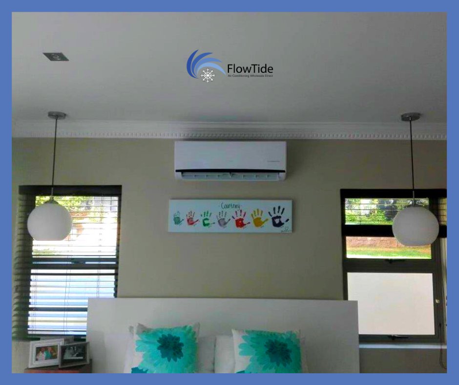 FlowtideAircons's tweet photo. A high wall indoor unit, mounted high on a wall so the airflow can easily blow across the room, is perfect for our hot weather conditions in South Africa.Β
#flowtide #aircons #CapeTown https://t.co/MVfj34qEjt
