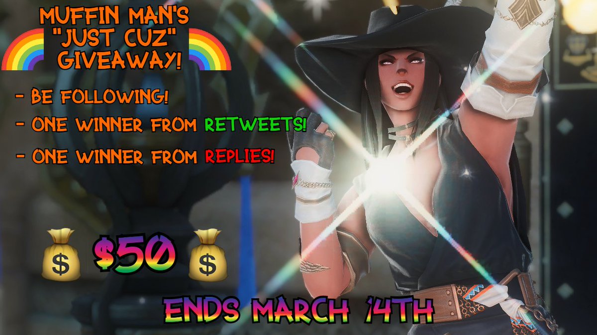 boonsky_'s tweet image. 🌈My recent success with a D&amp;amp;D campaign and rainbows has got me in a good mood so, #Giveaway. 

Follow, RT, and reply with your OC or Favorite OC to WIN.
-1 winner from retweets
-1 winner from replies

Both prize is $50 USD for whatever you want! 
Ends March 14th.