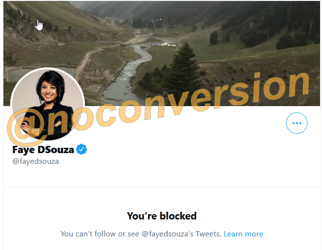 noconversion's tweet photo. Why block me? Why run away from debate? .. So sad !!! https://t.co/NapWzWc7QR