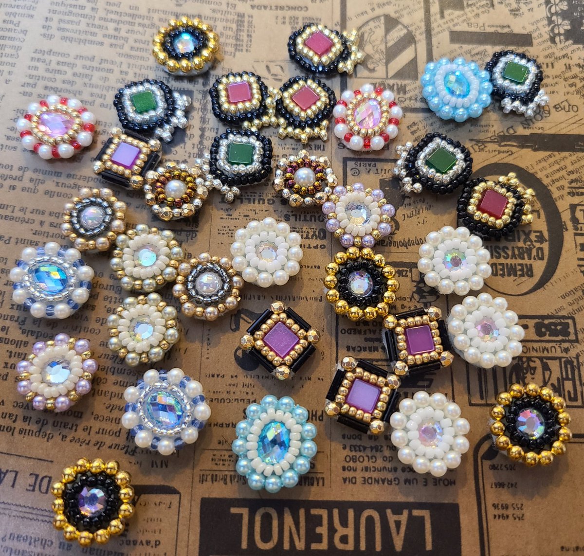 ビーズ刺繍カボション オーダーページ af8b7a3b50581fda27600f93f0b7e9