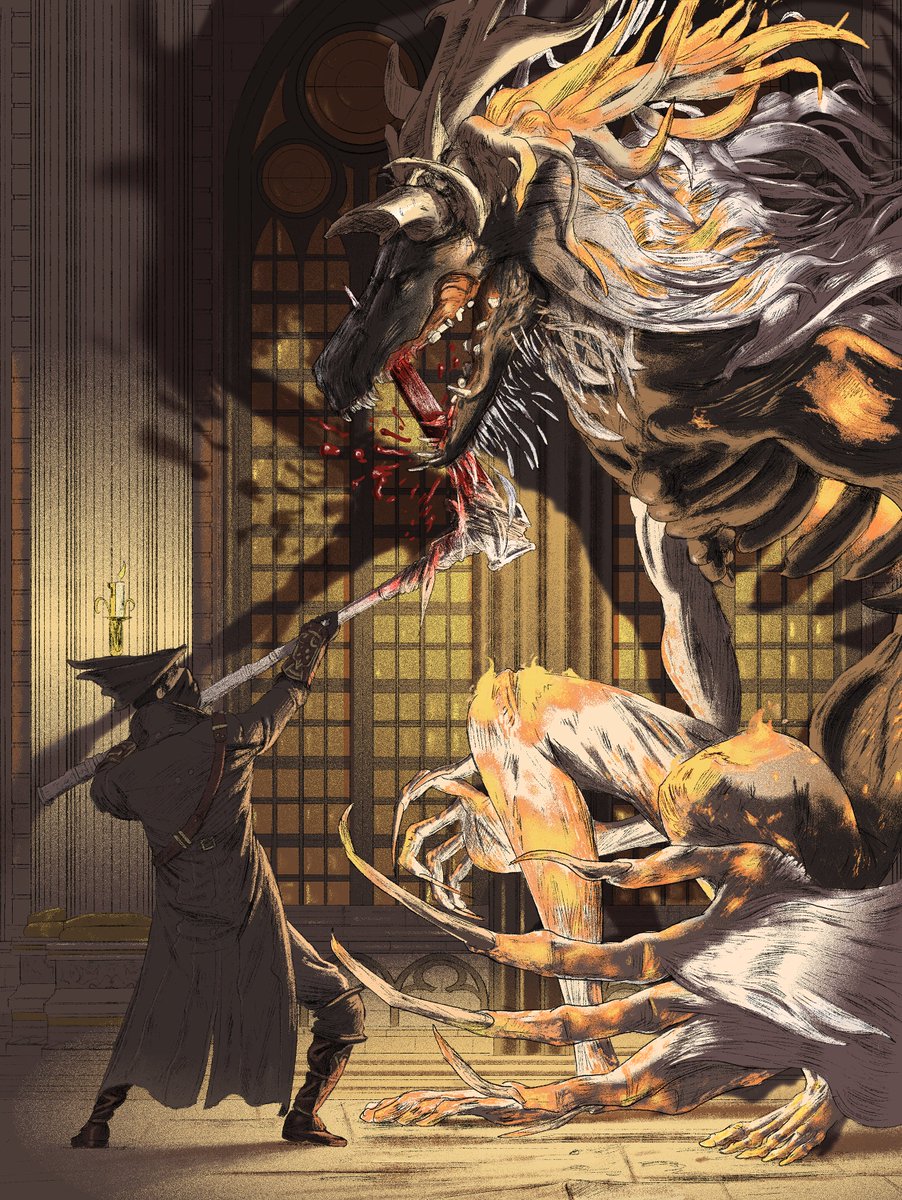 illosausage's tweet image. Laurence, the First Vicar #illustration #Bloodborne