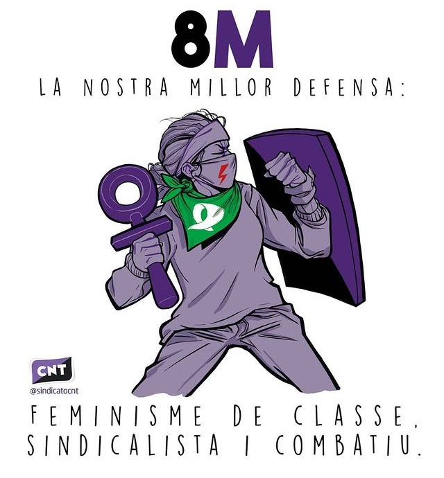''LA NOSTRA MILLOR DEFENSA: FEMINISME DE CLASSE, SINDICALISTA I COMBATIU.''

✊✊

Podeu llegir tot el manifest al següent enllaç:

cnt.es/noticias/8m-nu…

Visca la lluita obrera feminista!💜✊🔥