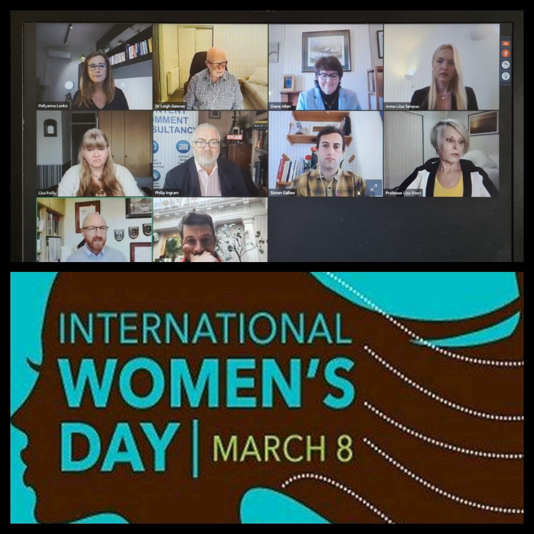 SyIChair's tweet photo. The Security Institute's International Women's Day webinar has an outstanding panel celebrating women but recognising inequality still remains and many disproportionately impacted during the pandemic. #GenderEquity #OurSecurity https://t.co/LgBHQJPcUK