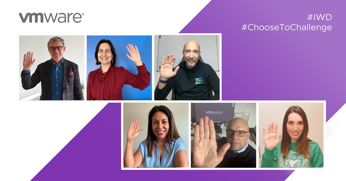 VMware_IT's tweet photo. ♀️ In VMware promuoviamo la parità di genere per costruire un mondo equo e inclusivo! 🖐️

#MyDiversityMyStrength #ChooseToChallenge #IWD2021

@raffaelg; @asivix; @NoteCarolina; @mastervmware https://t.co/fmo3TXalyz