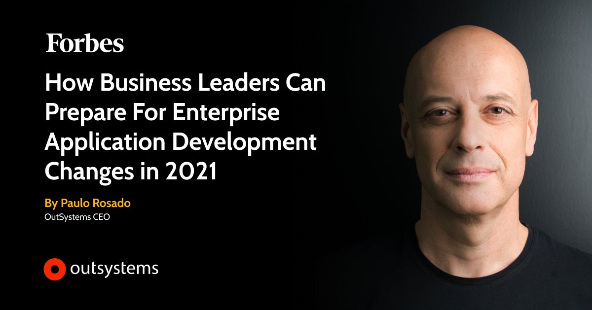 BertLasley's tweet photo. As #OutSystems CEO @paulorosado says, the time is now to expand the #developer talent pool—thanks to the rise of a developer-led culture. Find out how #AI increases this efficiency and more via Forbes:  https://t.co/VyEy9Yi3qK https://t.co/rmmNW9s8rx