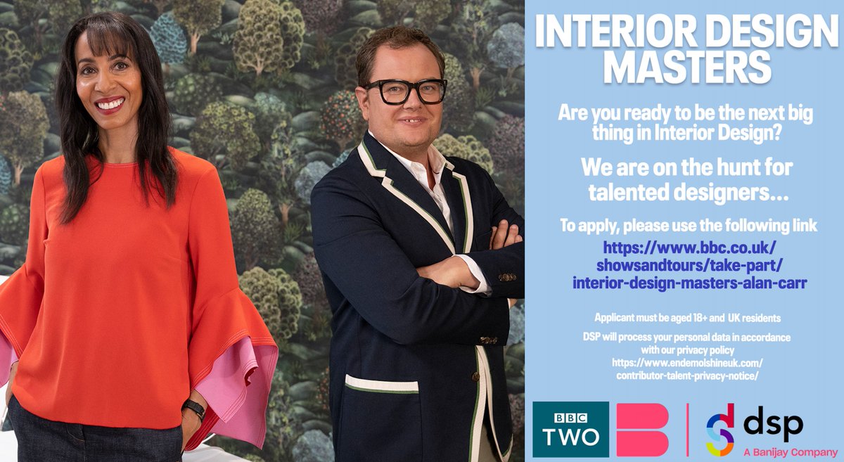 Are you ready to be the next big thing in Interior Design? 🎨

To apply, follow this link
shortaudition.com/Interior-Desig… 🌟