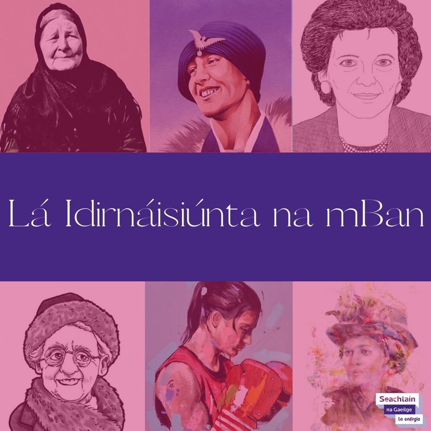 SnaGaeilge's tweet photo. Lá Idirnáisiúnta na mBan sona daoibh! An aithníonn sibh na mná cumhactacha Éireannacha seo? #SnaG21 https://t.co/kl8wCNzIMf