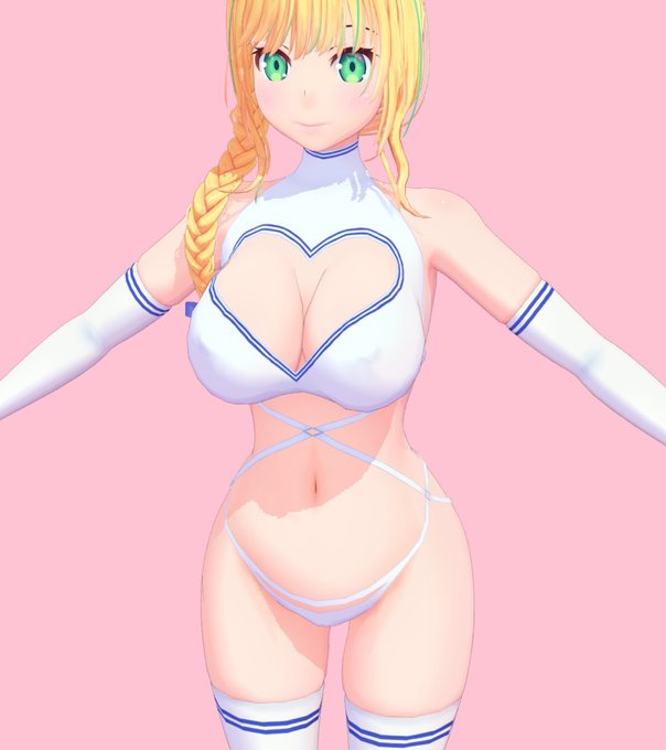 本日の進捗
・エレノアさん追加衣装作業中
大体衣装が決まったのでテクスチャ作業中です
インナー部分と内スカート、服とひとつの衣装で3種類遊べる感じにできました
しっぽ部分もせっかくなので穴あけてみました
全部着た時はチア衣装的な感じです
これで作業が進む～😂 