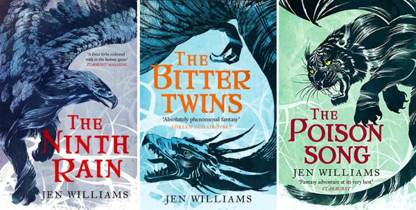 Alex S. Bradshaw 🦕 on Twitter: "First up, is The Winnowing Flame Trilogy  by @sennydreadful. A fantastic epic fantasy trilogy with amazing  characters, a brilliant setting, and snarky war-beasts and Fell Witches.