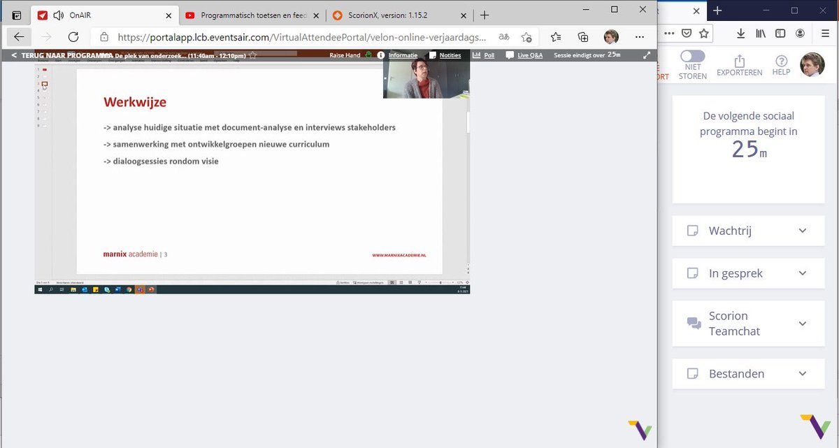 Toch wel handig. En een sessie volgen en bij je stand staan #velon2021 #scorion