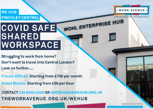 theworkavenue's tweet photo. **CALLING ALL BUSINESS OWNERS**
WE Hub, our COVID-safe shared workspace in Finchley Central, has some office space available to rent.
To find out more contact Shoshana on 020 8349 4048 or shoshana@wehub.org.uk
#yourroutetosuccess #privateoffice #businessowner #entrepreneur https://t.co/hFIBhRbuGH