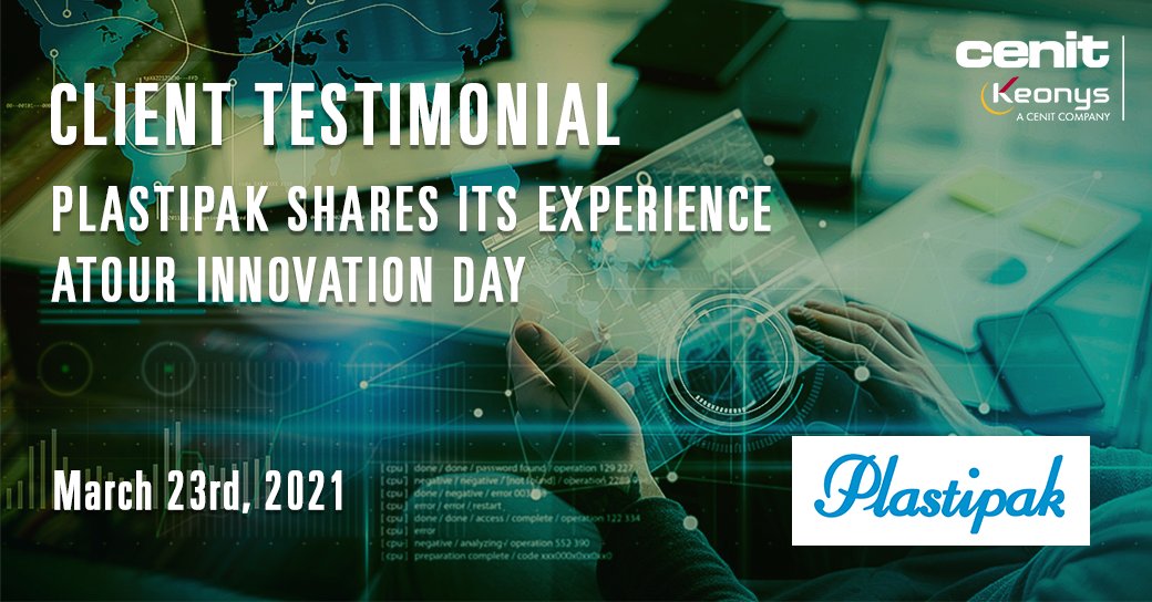 KeonysPLM's tweet photo. Plastipak Packaging is a world leader in the design and manufacture of high-quality, rigid plastic containers. Why did they chose to engage their #digitaltranformation with the 3DEXPERIENCE® plateform? Join us on March 23rd: https://t.co/Gpr08PxD22 #INNOVATIONDAY #IDAY2021 https://t.co/m0ykaEsl0V