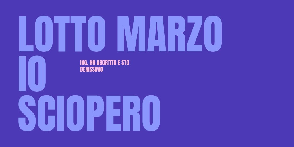 #lottomarzo io sciopero per il 70% di personale obiettore nelle strutture pubbliche, per rivendicare una sanità pubblica laica, educazione sessuale nelle scuole, per contrastare la retorica del dolore e della colpa, per una salute riproduttiva inclusiva per tuttu. 
#iosciopero