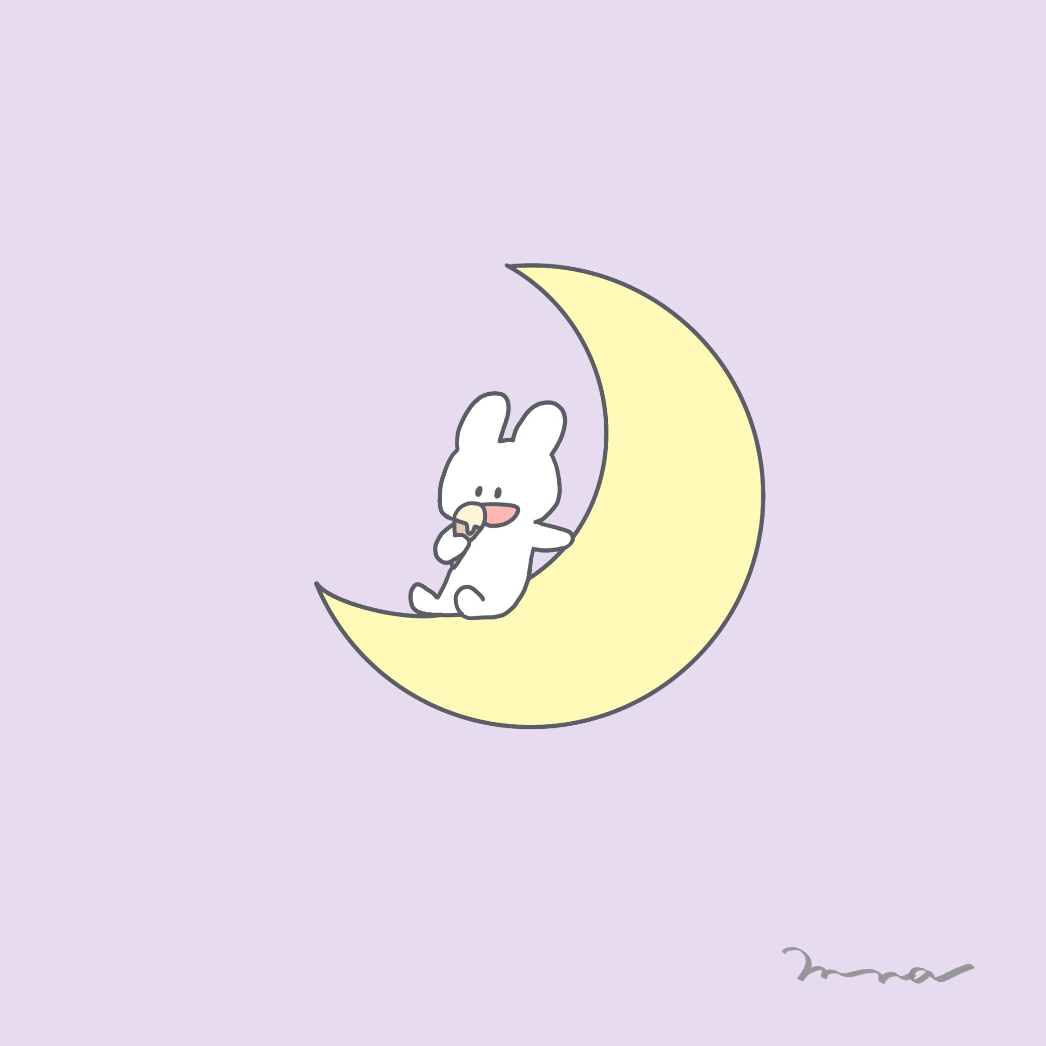 توییتر Miina ミイナ イラスト در توییتر 久しぶりのうさぎ ストーリー 壁紙 シンプルイラスト ゆるいイラスト イラスト 線画 絵描きさんと繋がりたい イラスト好きな人と繋がりたい パステル パステルカラー うさぎ 月 アイス Rabbit Moon