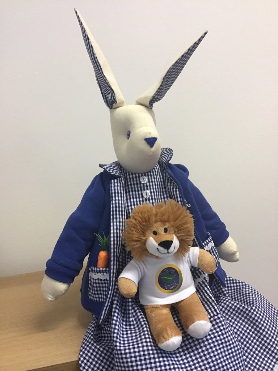 So happy to see everyone back smiling! Excited chatter in the corridors and classrooms and Bunny has a new friend! Thanks to the <a href="/hollyfield_pa/">Hollyfield Primary PA</a> for providing every child in school with a bear to show how much we missed you all. #veryexcitedheadteacher