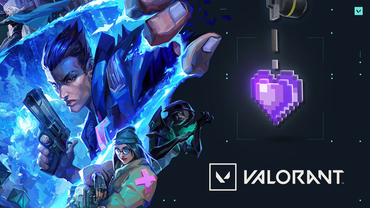 LOVEBYTE Gun Buddy FREE with Prime Gaming for Valorant!  🚨Last Chance  Alert🚨 Love hurts in VALORANT so equip the new Lovebyte Gun Buddy on your  favorite gun and start showing your