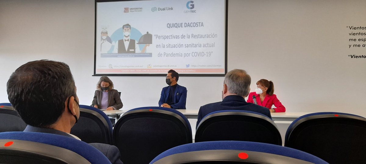 Liberta16921848's tweet photo. Webinar en la @UniversidadMH #CGemtec con #duallink @CGemtec y #quiquedacosta @QuiqueDacosta https://t.co/euyTrz6q9E