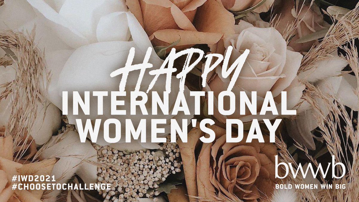 Bold Women Win Big (@bwwbco) on Twitter photo Happy International Women’s Day. Our entire reason for founding <a href="/BWWBco/">Bold Women Win Big</a> is to elevate and benefit women. Today we celebrate you all for what you choose to challenge. May we continue to be the drive for change. Bold Women Win Big! Happy International Women’s Day. Our entire reason for founding <a href="/BWWBco/">Bold Women Win Big</a> is to elevate and benefit women. Today we celebrate you all for what you choose to challenge. May we continue to be the drive for change. Bold Women Win Big!