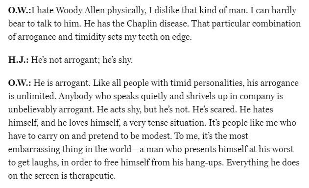 i want to resurrect orson welles so he can eviscerate woody allen with his bare hands