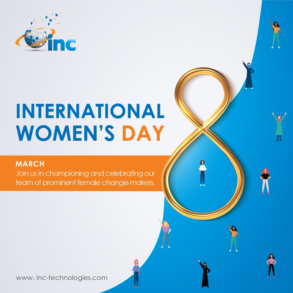 INC_Tech's tweet photo. كل الشكر و التقدير للنساء القياديات، المبدعات، الملهمات. نتمنى لكم كل النجاح و التوفيق في يوم المرأة العالمي.

Happy International Women's Day 2021! Join us in celebrating our amazing female workforce!

#يوم_المراه_العالمي
#EmpowerWomen #InternationalWomensDay
 #INCExcellence https://t.co/2fdcv3700T