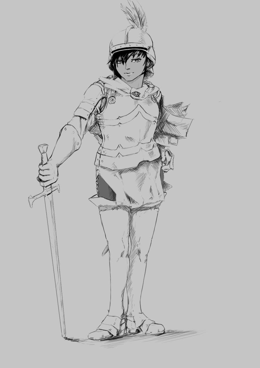 kyleATworkART's tweet photo. Here is a random old sketch of Casca from #Berserk https://t.co/TVqoZHhDwC