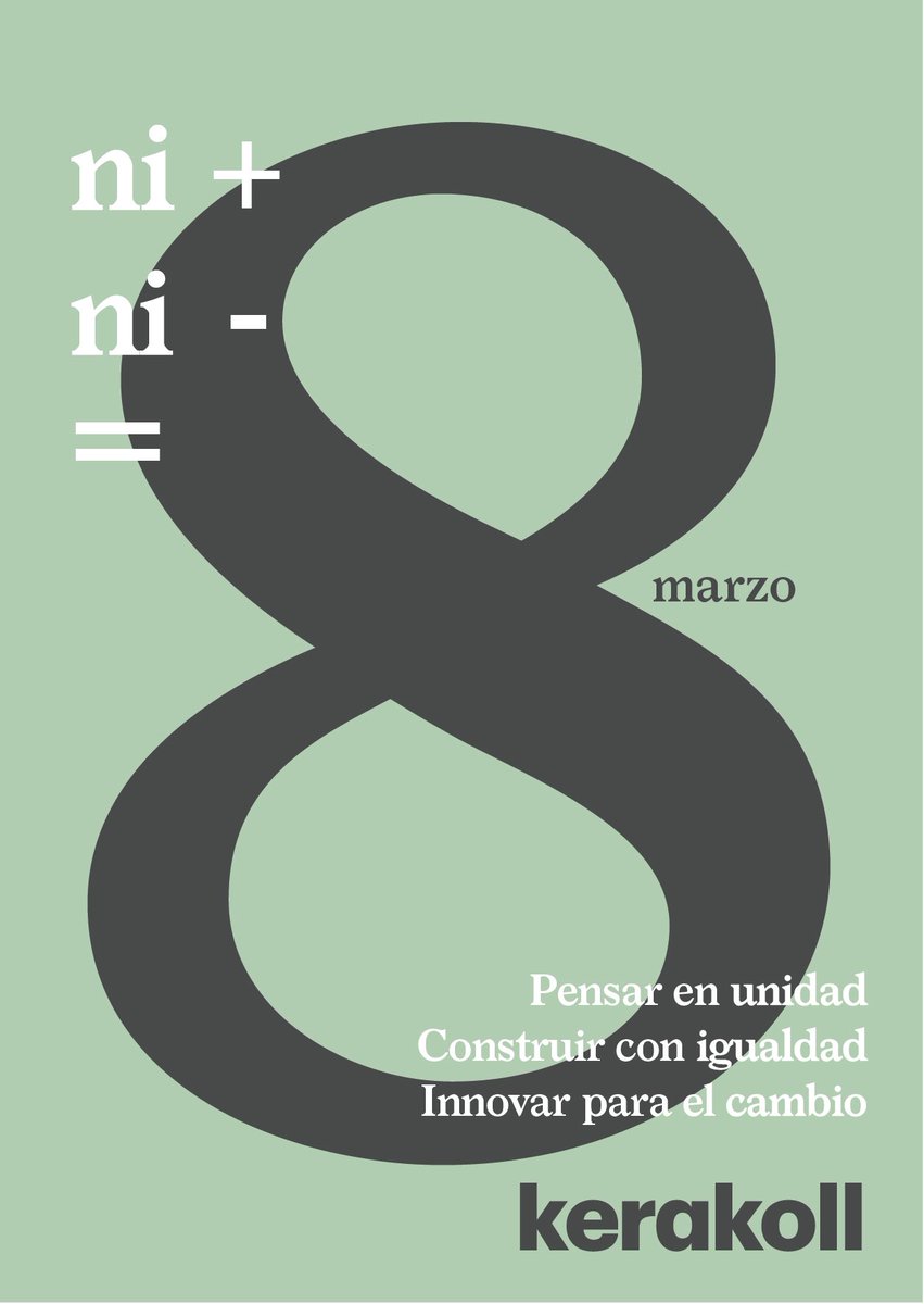 En Kerakoll apostamos por un mundo donde las oportunidades no tengan género
 
#kerakoll #8marzo