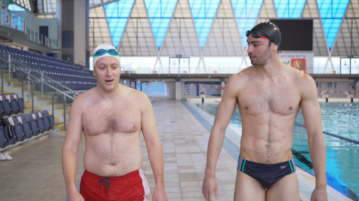 JeffreySmithEB's tweet photo. I BEAT Israel’s fastest swimmer 🏊🏻‍♂️ in a race! The secret? (Get a 50m headstart in a 100m race 🏆)
But what happens when I go head-to-head with 🇮🇱 Olympian Yakov Toumarkin? 
https://t.co/9dipp7NyJf

 @i24NEWS_EN @ISRswimming https://t.co/FB2blNGcVp