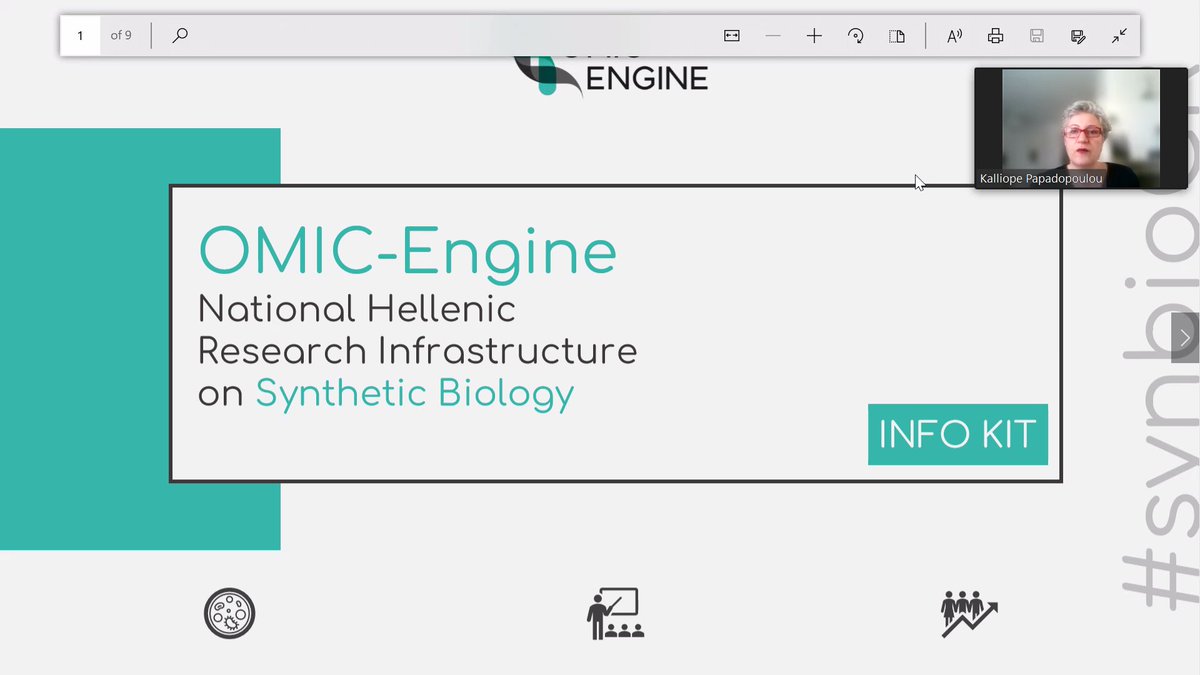 EngineOmic's tweet photo. We just got started with our #Virtual #Training #School! A warm welcoming by our research coordinator @PopyPapad.
Welcome on board #synbioGR #OMICEducation #OMICTraining https://t.co/hxJP1Xw4hQ