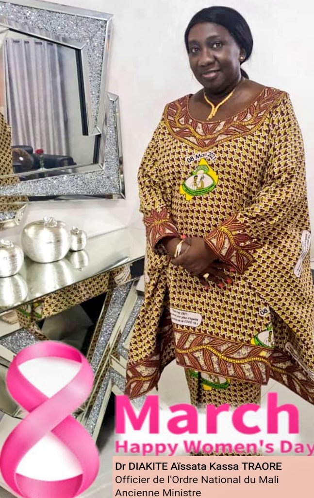 《A l'occasion de la journée internationale de la Femme, à toutes les femmes du monde, celles du Mali en particulier, je vous souhaite une bonne fête.
Ensemble pour un leadership féminin pour plus d'égalité dans le contexte de la COVID 19》!
