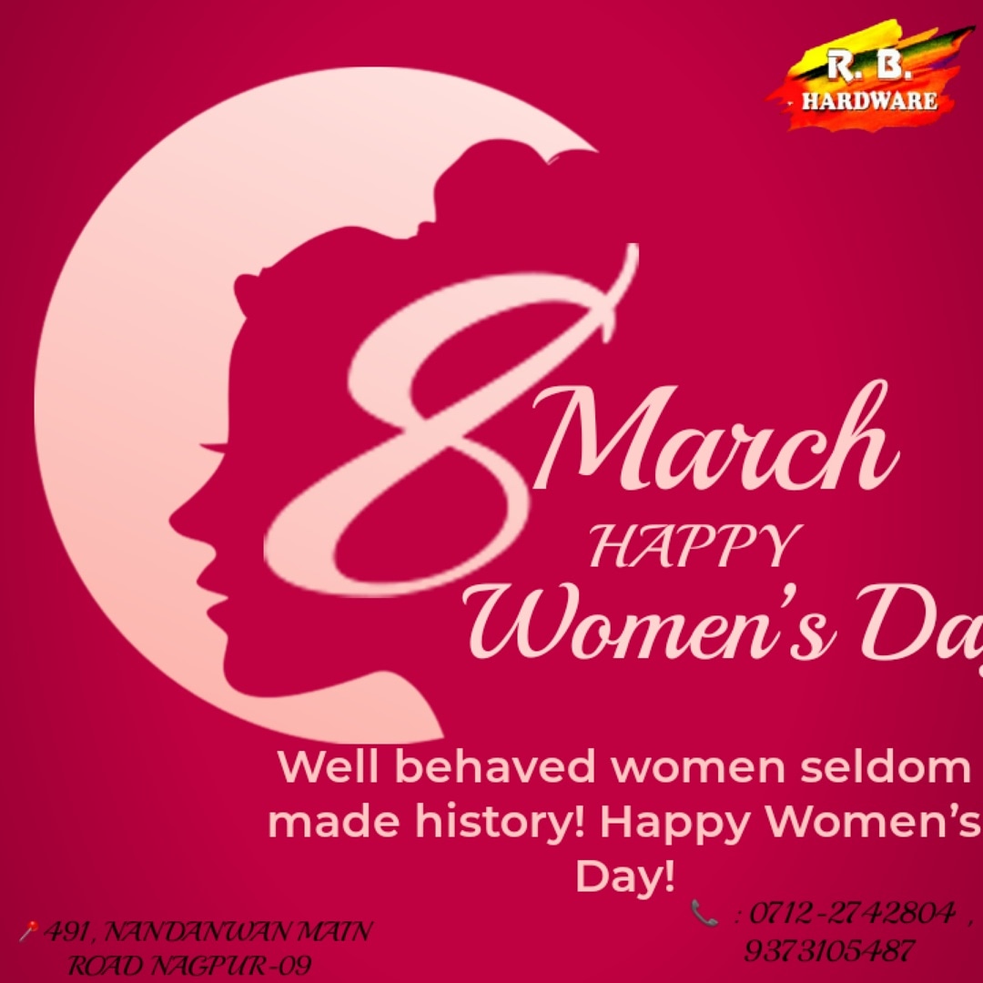 rbhardware's tweet photo. Women's Day
.
.
.
.
.
#rbpaints #rbhardware #asianpaints
#dulex
#plasto
#ashirwadpipes_india #ashirwadpipes #nagpurpaints #paintshopinnagpur
#homedecor
#housedecor https://t.co/SwMh0nNHJi