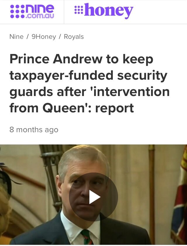 Sharrrrrrr_'s tweet photo. REMINDER: The Queen and the “Firm” allowed a rapist pedophile to keep his security. Even after the Jeffery Epstein doc came out. Let that sink in. #MeghanAndHarry #MeghanHarryOnOprah #theydeservebetter https://t.co/WOZfjjMcac