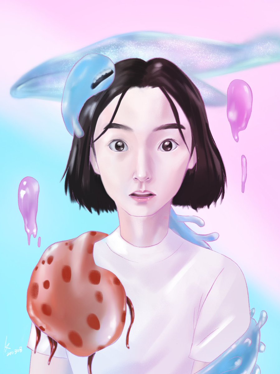 KyleFang0213's tweet photo. 非常校護檔案
#netflix #보건교사안은영 #jelly #theschoolnursefiles #非常校護檔案 #drama #靈能教師安恩英 #drawing #fanart #painting @jungyumidaily https://t.co/gPxC3aFPKN