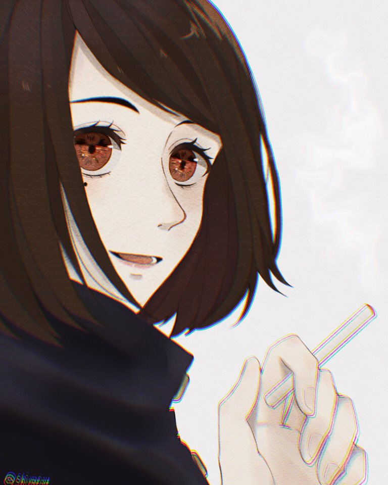 しらりす 家入硝子 さしす組 呪術廻戦 デジタル イラスト たばこ 家入硝子 高専 T Co Kxyxolbdmx Twitter