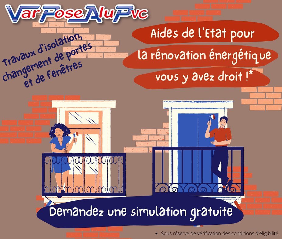 Demandez une simulation gratuite pour votre rénovation énergétique 🌬❄️🌡 #energie #renovation #renovationenergetique #fenetre #isolation #aides #alu #menuiserie #menuiseriealuminium #porte #vpa #varposealu #pvc var-pose-alu.com