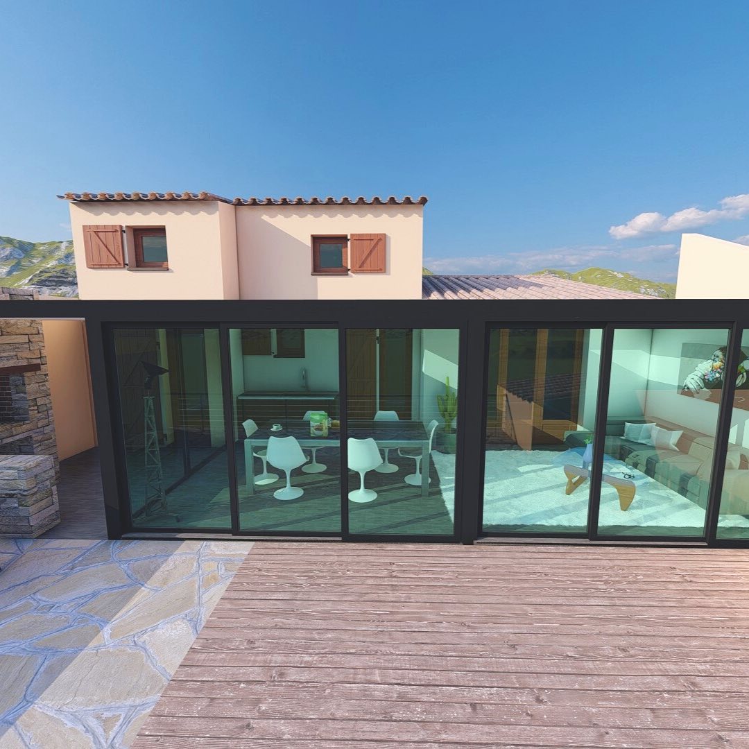 Var_Pose_Alu's tweet photo. Laissez nous imaginer votre projet de véranda en 3D ☀️💨☔️ #pergola #pergolas #bioclimatique #verandas #portailcoulissant #portailbattant #portailcoulissant #portail #volets #voletbattant #voletsbarttants #aluminium #menuiserie #varposealu https://t.co/VkIyGb5uAY https://t.co/yFn3K7k02b